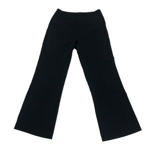 Margaret M Black Flare Side Zip Pants Size 4 Women's